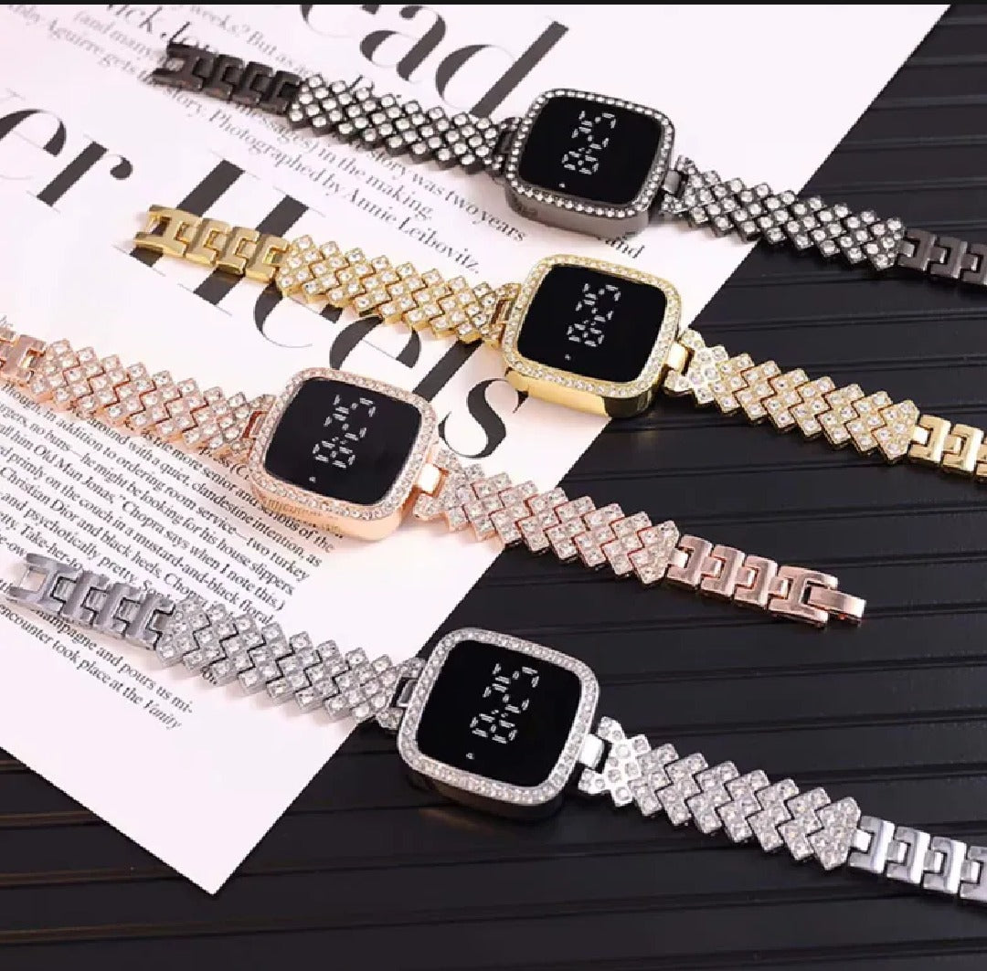 Luxury Watch Full Diamond Touch Screen