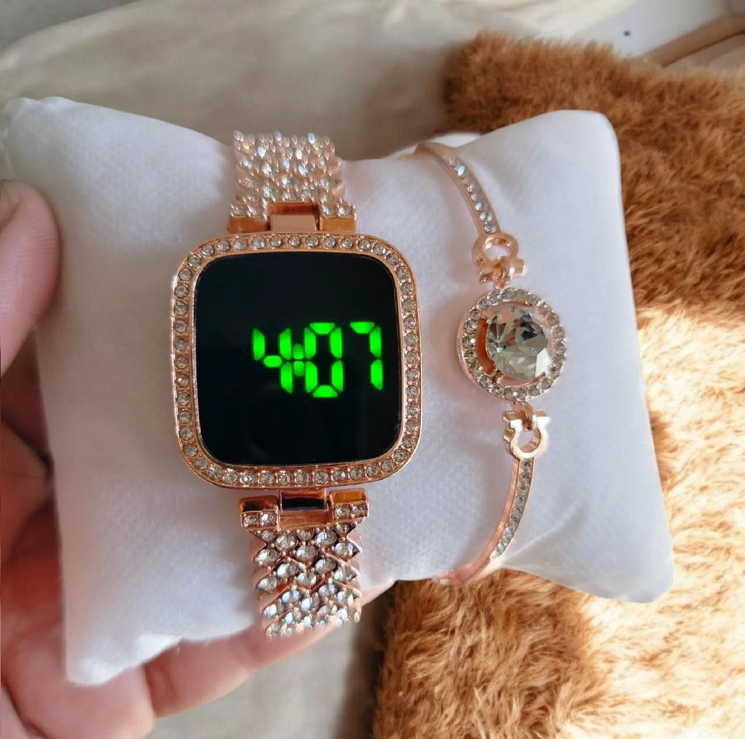 Luxury Watch Full Diamond Touch Screen