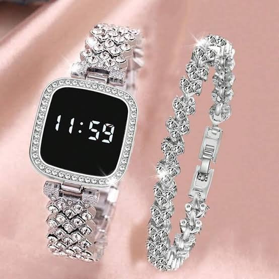 Luxury Watch Full Diamond Touch Screen