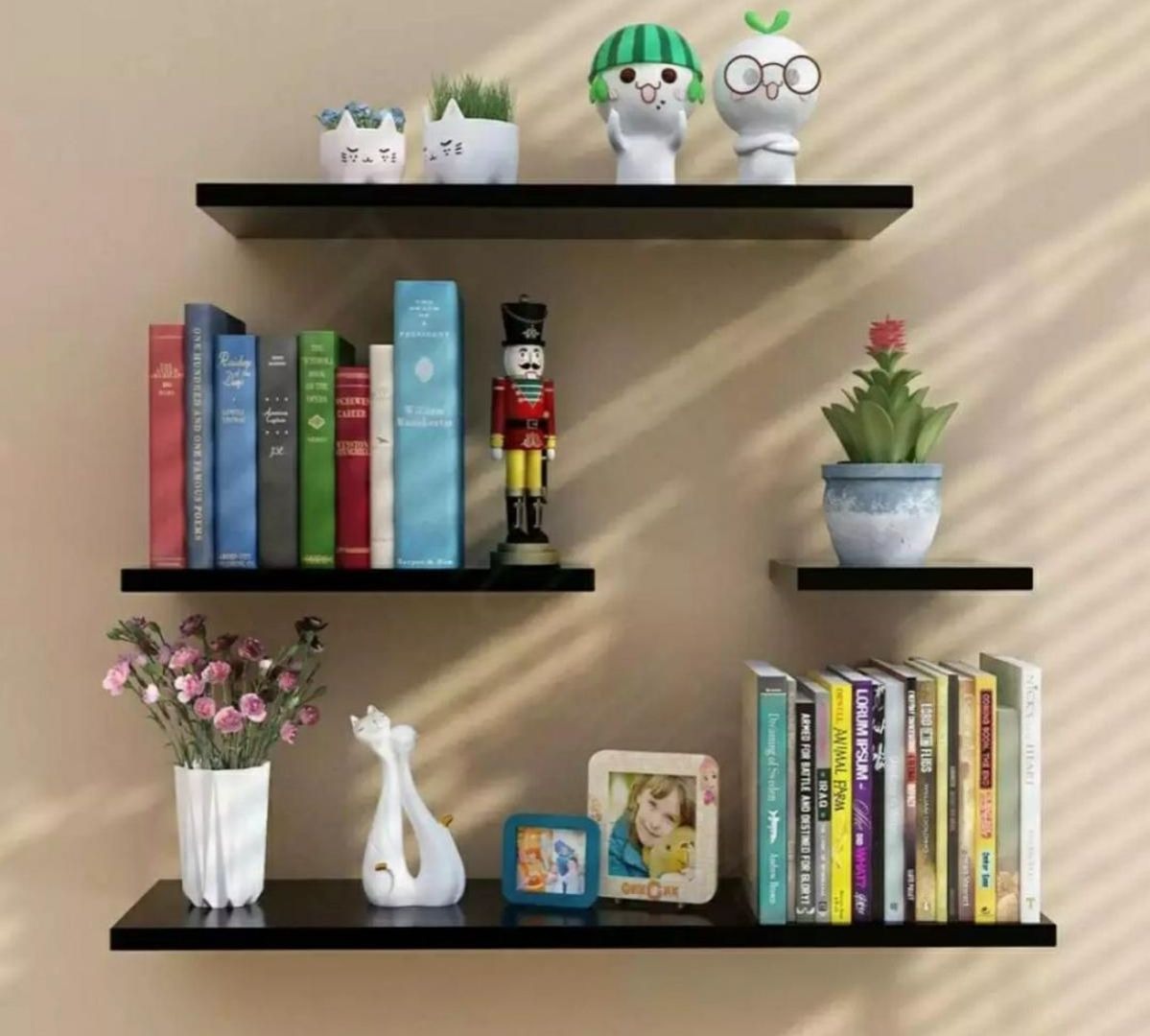 set of 4 Wall mounted folting shelves wall decoration