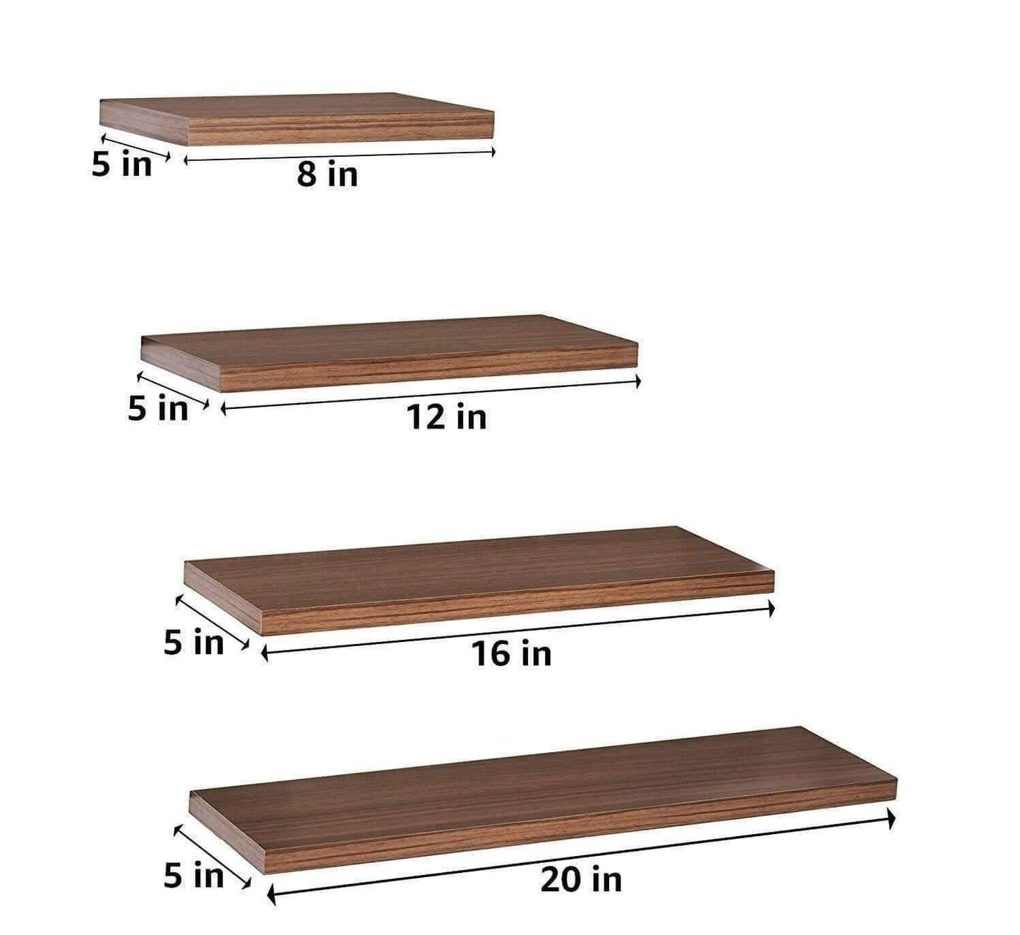 set of 4 Wall mounted folting shelves wall decoration