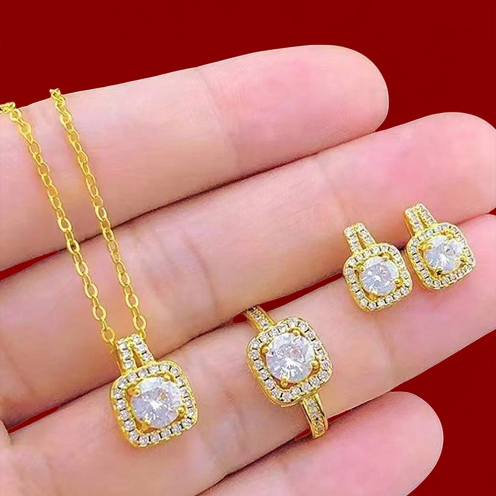 1PC Luxury Cube Jewelry Set