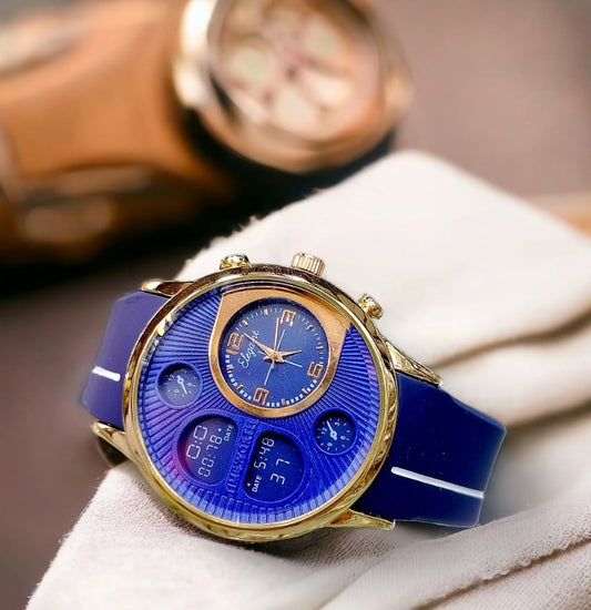 Time Worth Stylish Rubber Strap Watch