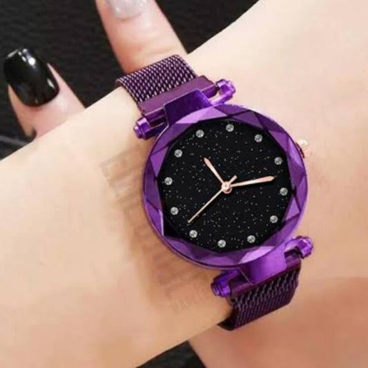 Graceful Glimmer Magnetic Wrist Watch