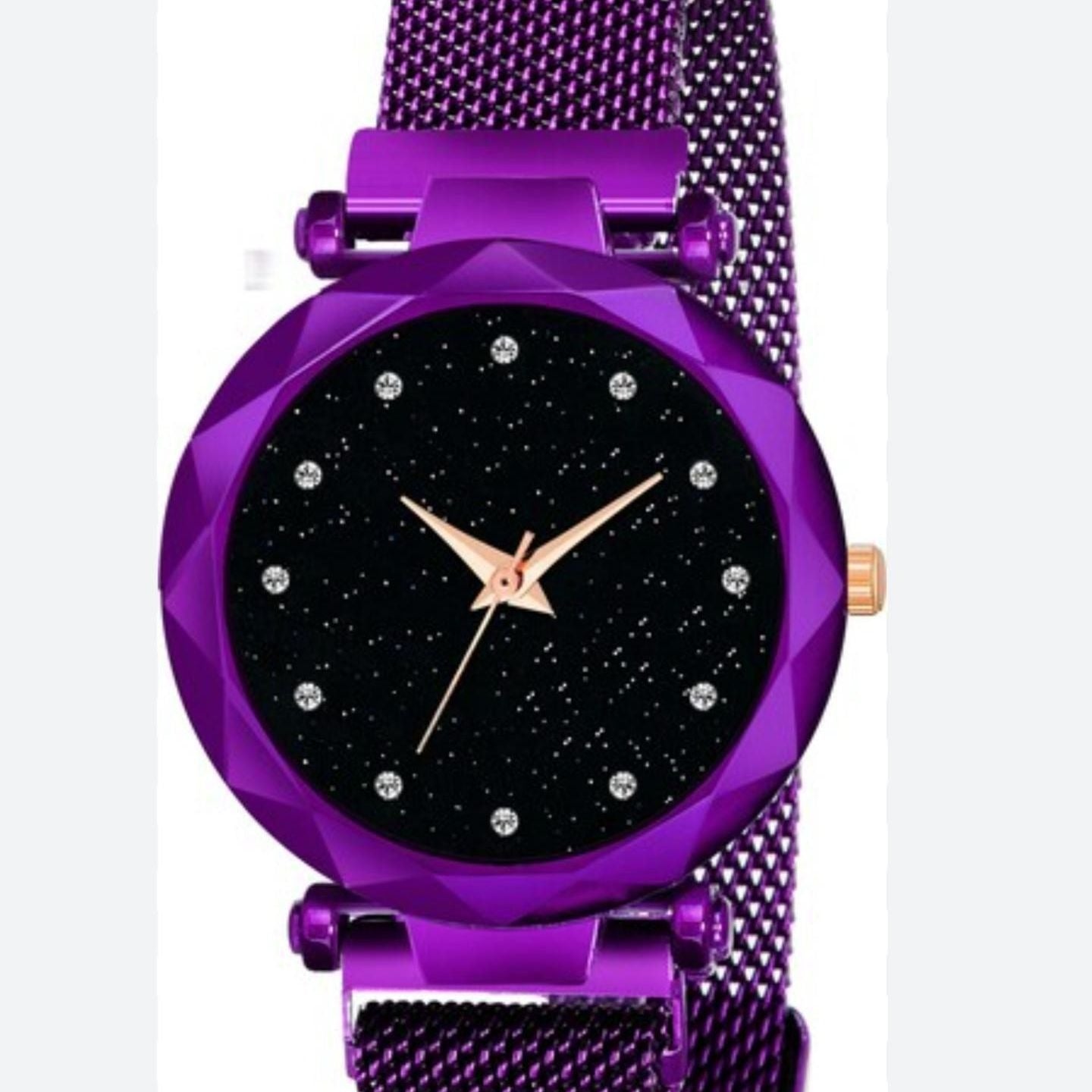 Graceful Glimmer Magnetic Wrist Watch