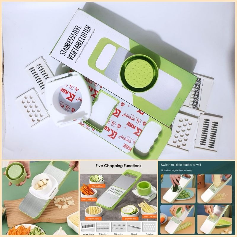 5-in-1 Stainless Steel Vegetable Cutter
